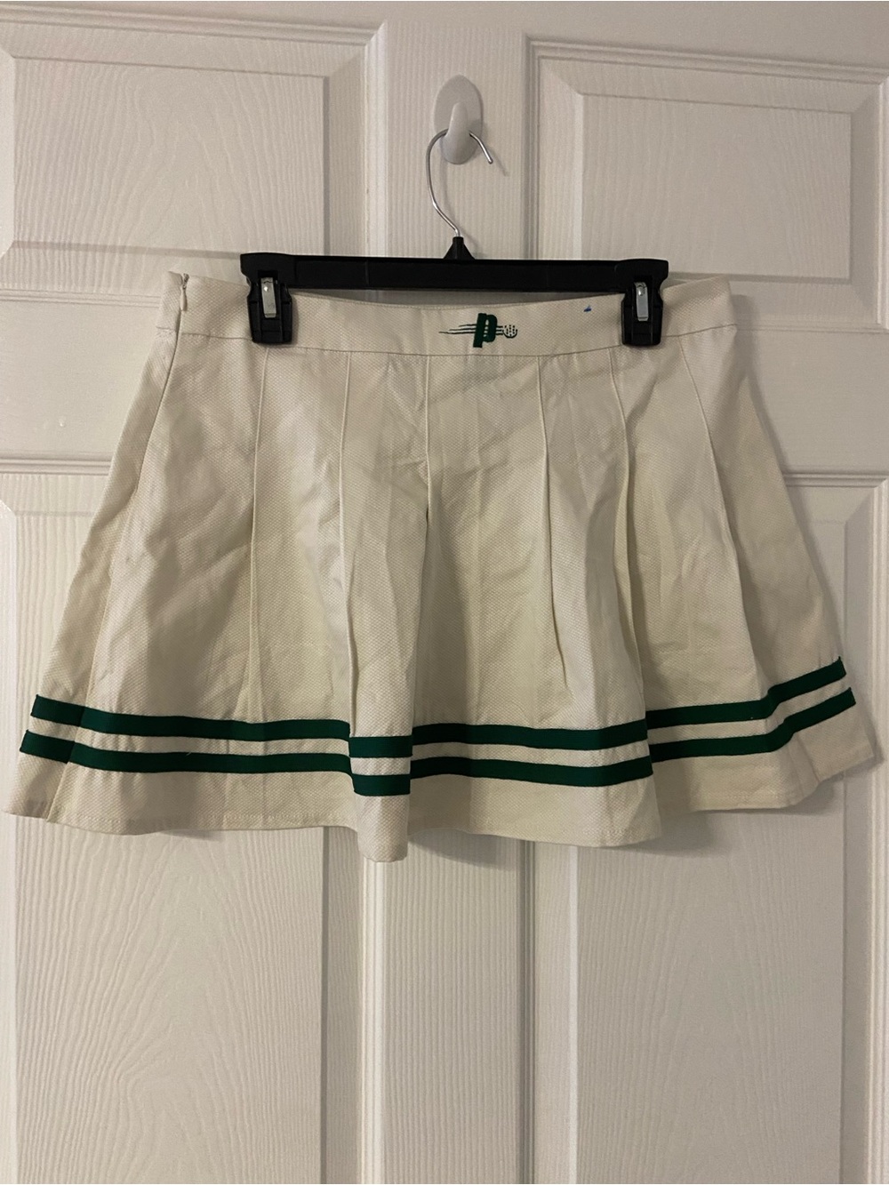 T40a- PRINCE PICKLEBALL Cream Pleated Skirt